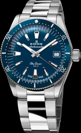 Edox Unisex 80131-3BUM-BUIN SkyDiver 38mm Automatic Watch