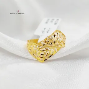 Engraved Pyramid Ring