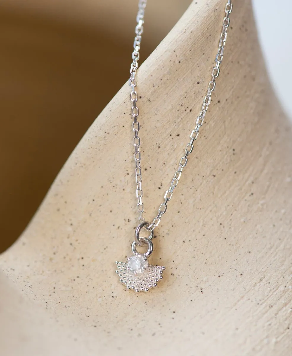 Eos Necklace | White Zircon