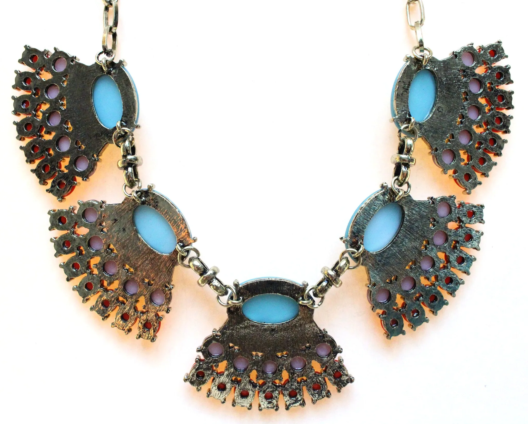 Fan Fringe Statement Necklace