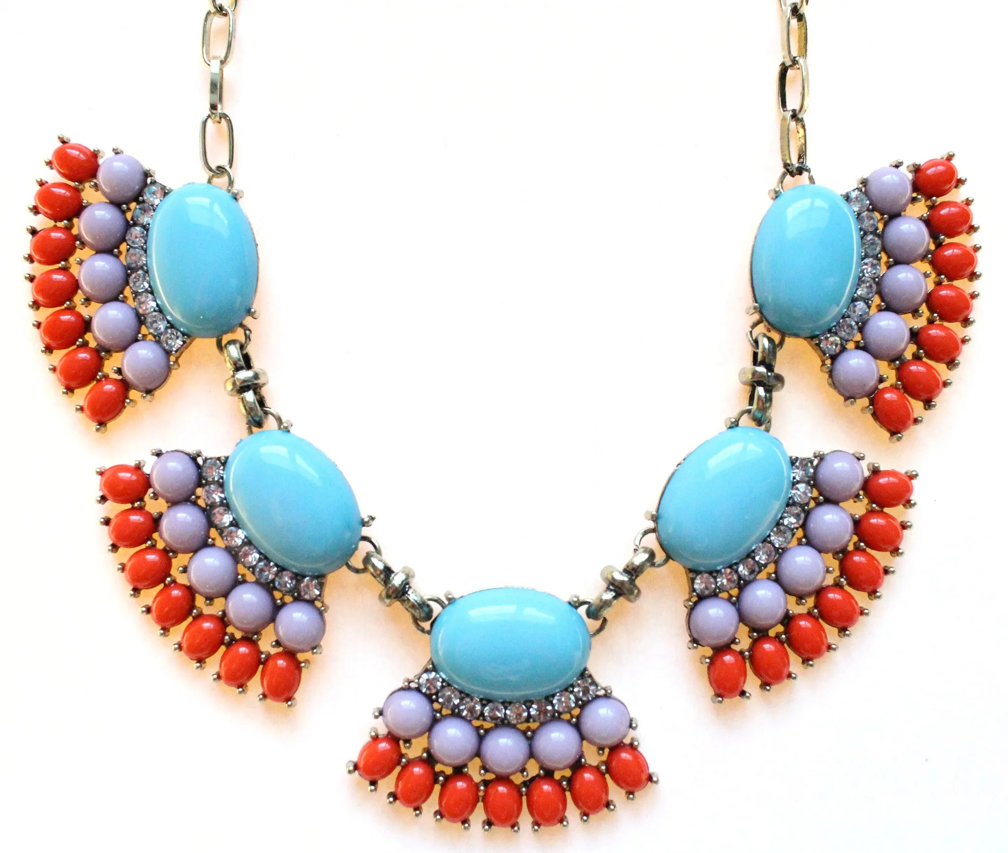 Fan Fringe Statement Necklace