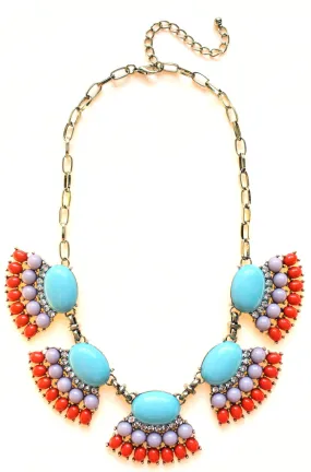Fan Fringe Statement Necklace