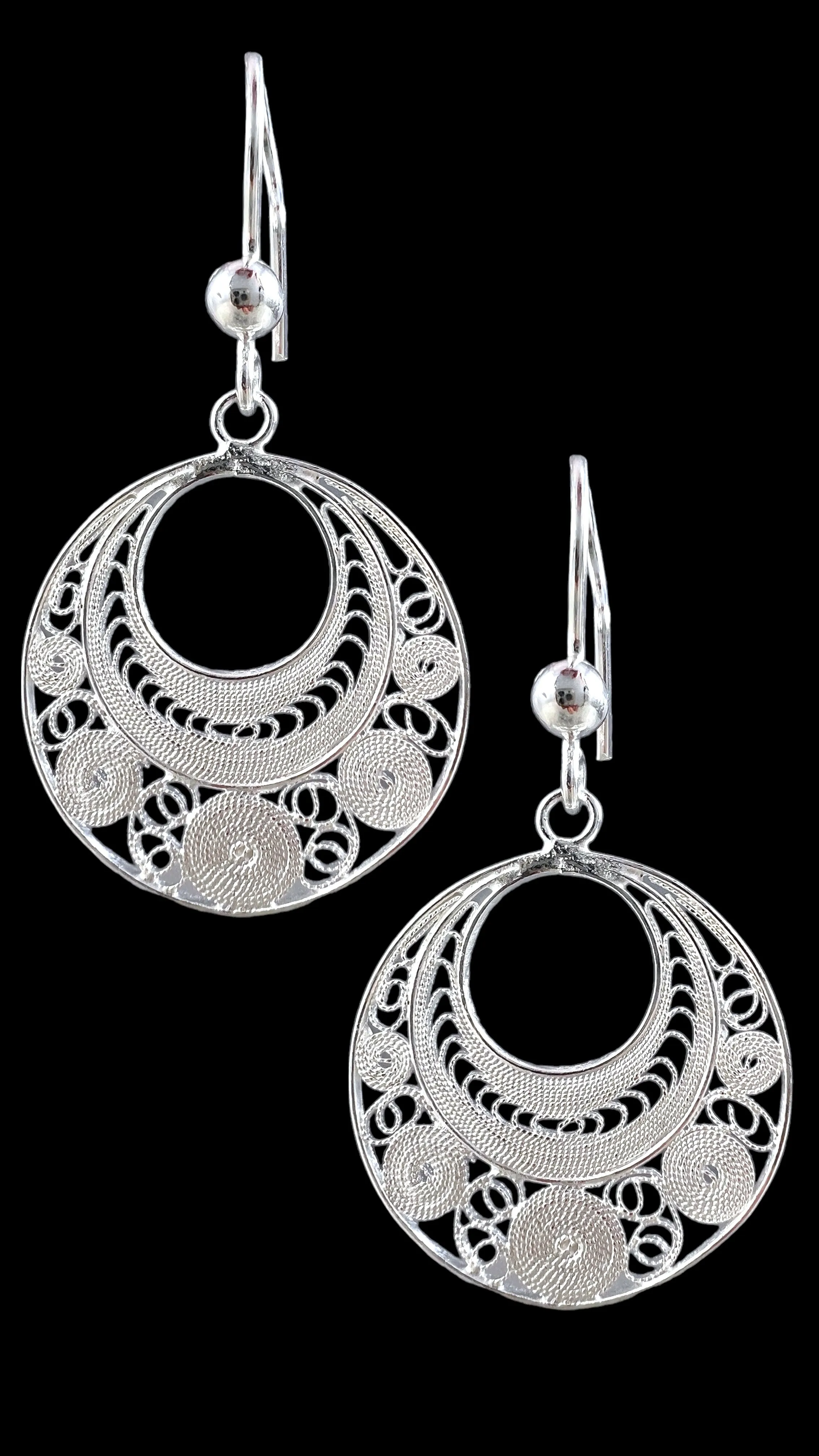 Filigree Circles Earrings