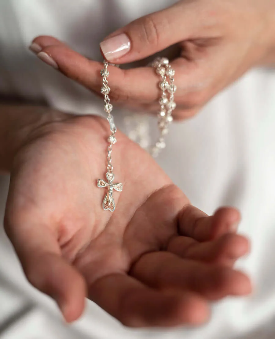 FILIGREE ROSARY - SILVER