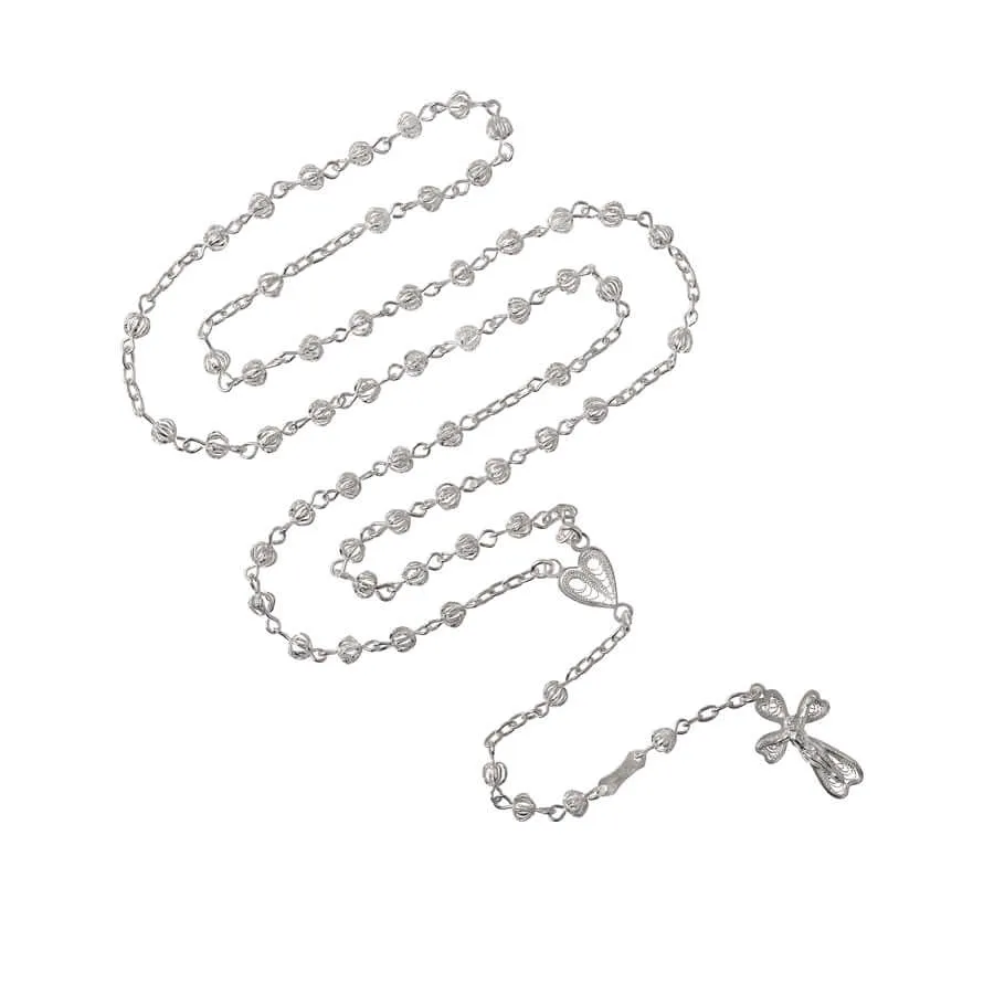 FILIGREE ROSARY - SILVER
