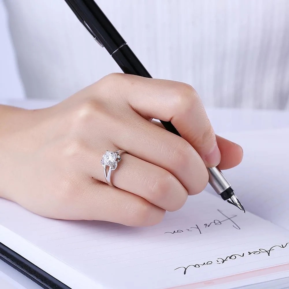 Fluer Sterling Silver Ring
