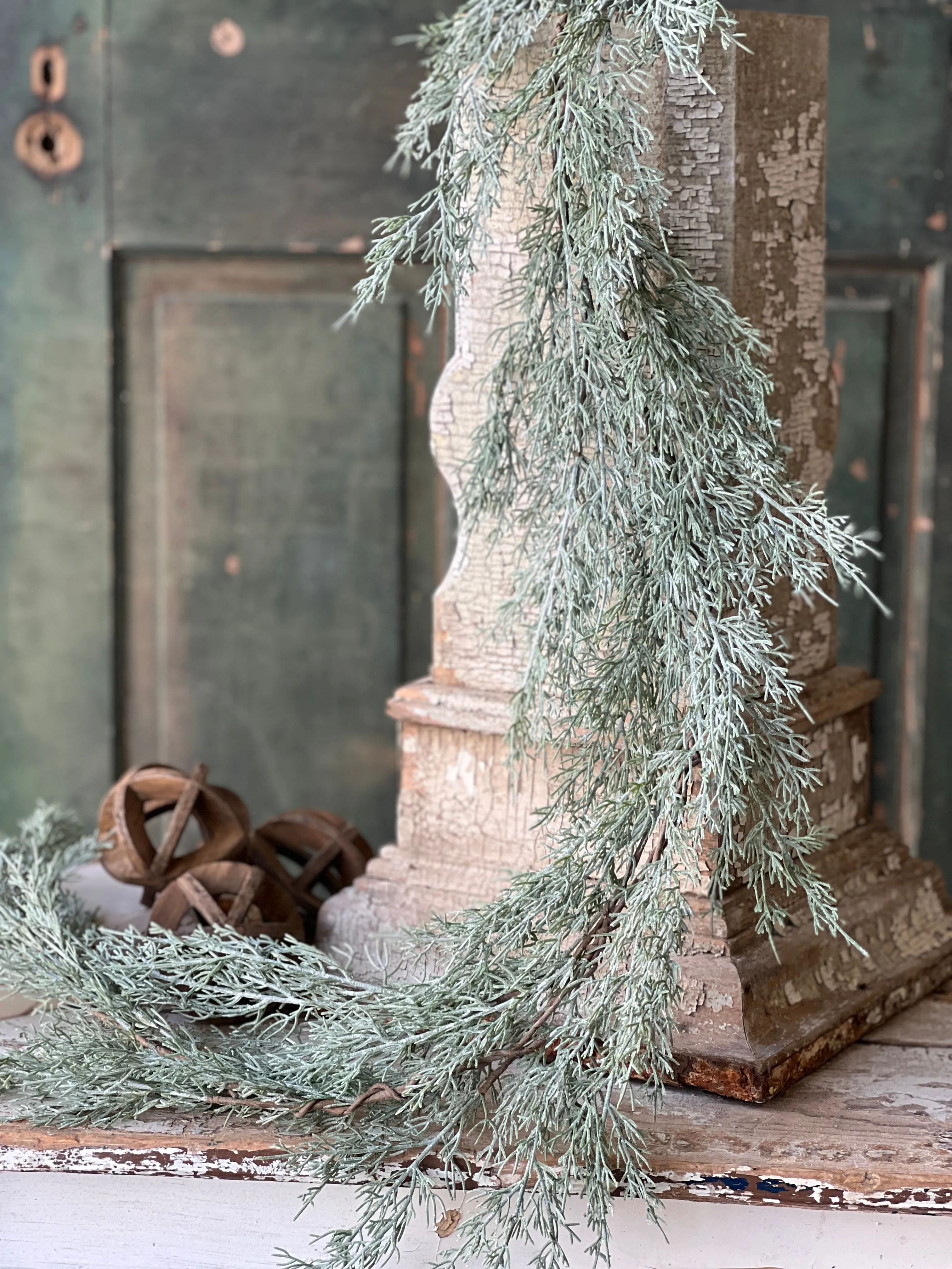 Frosted Filigree Juniper Garland | 6' | CASE PACK SPECIAL!  $5.95