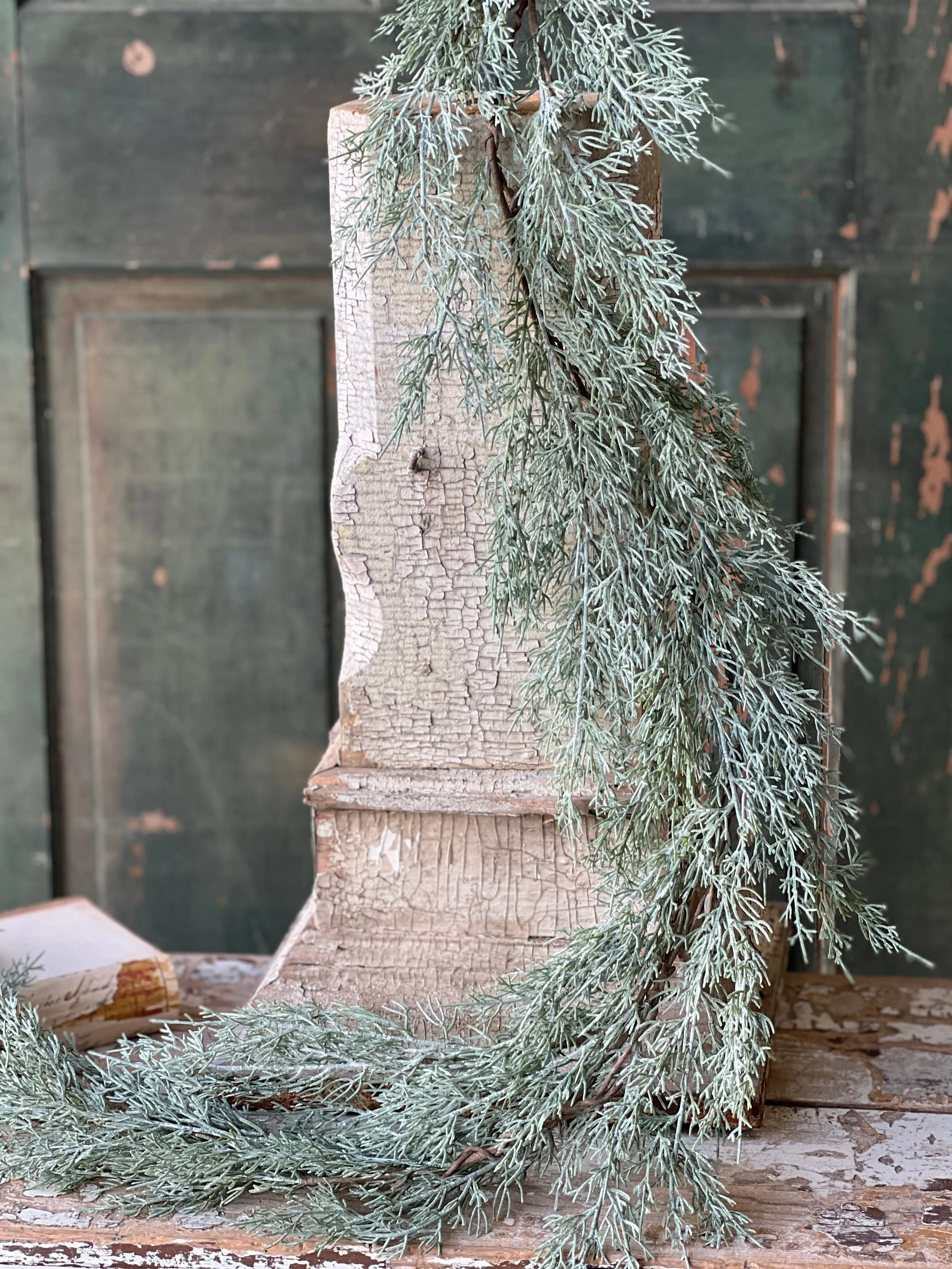 Frosted Filigree Juniper Garland | 6' | CASE PACK SPECIAL!  $5.95