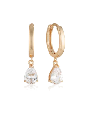 Georgini Pia Hoop w/ CZ - Rose Gold
