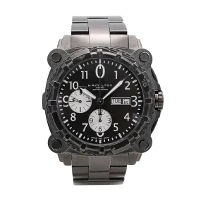 Hamilton Khaki Navy Below Zero Black PVD Day-Date 46mm Automatic (Preowned)