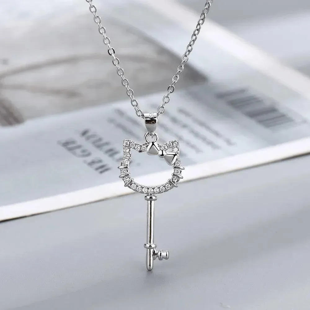 Hello Kitty Zircon Pendant: Sparkling Elegance & Whimsical Charm
