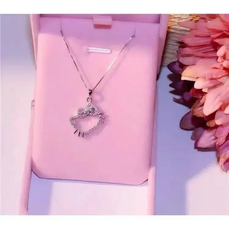 Hello Kitty Zircon Pendant: Sparkling Elegance & Whimsical Charm