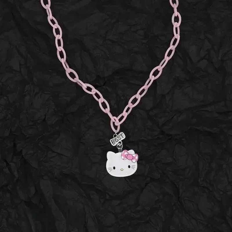 Hello Kitty Zircon Pendant: Sparkling Elegance & Whimsical Charm