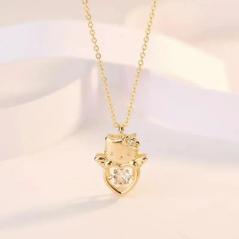 Hello Kitty Zircon Pendant: Sparkling Elegance & Whimsical Charm
