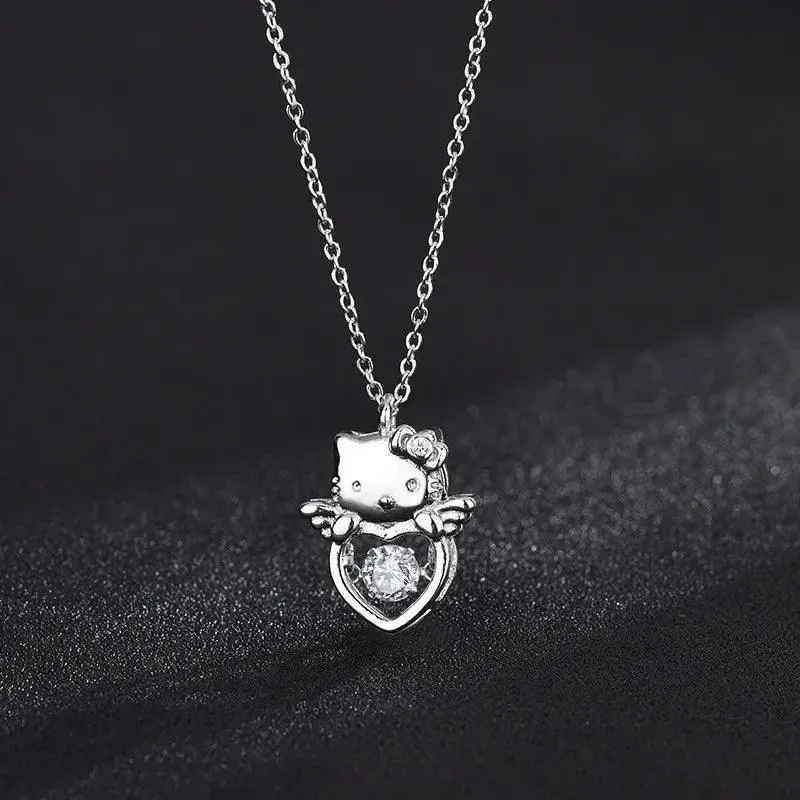 Hello Kitty Zircon Pendant: Sparkling Elegance & Whimsical Charm