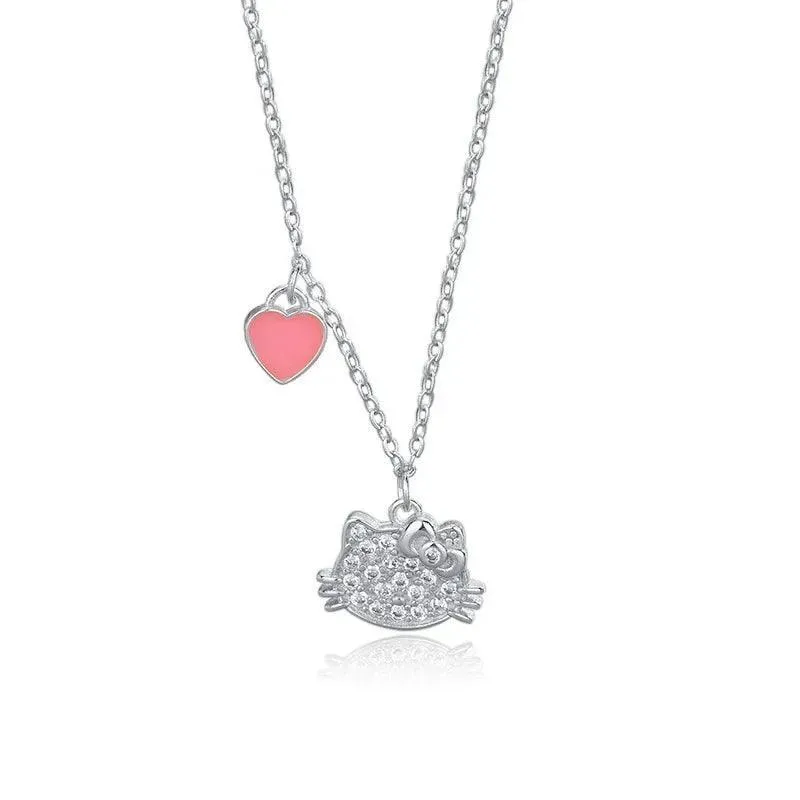 Hello Kitty Zircon Pendant: Sparkling Elegance & Whimsical Charm