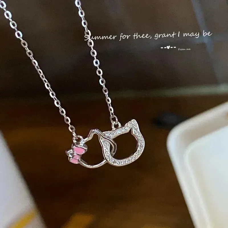 Hello Kitty Zircon Pendant: Sparkling Elegance & Whimsical Charm