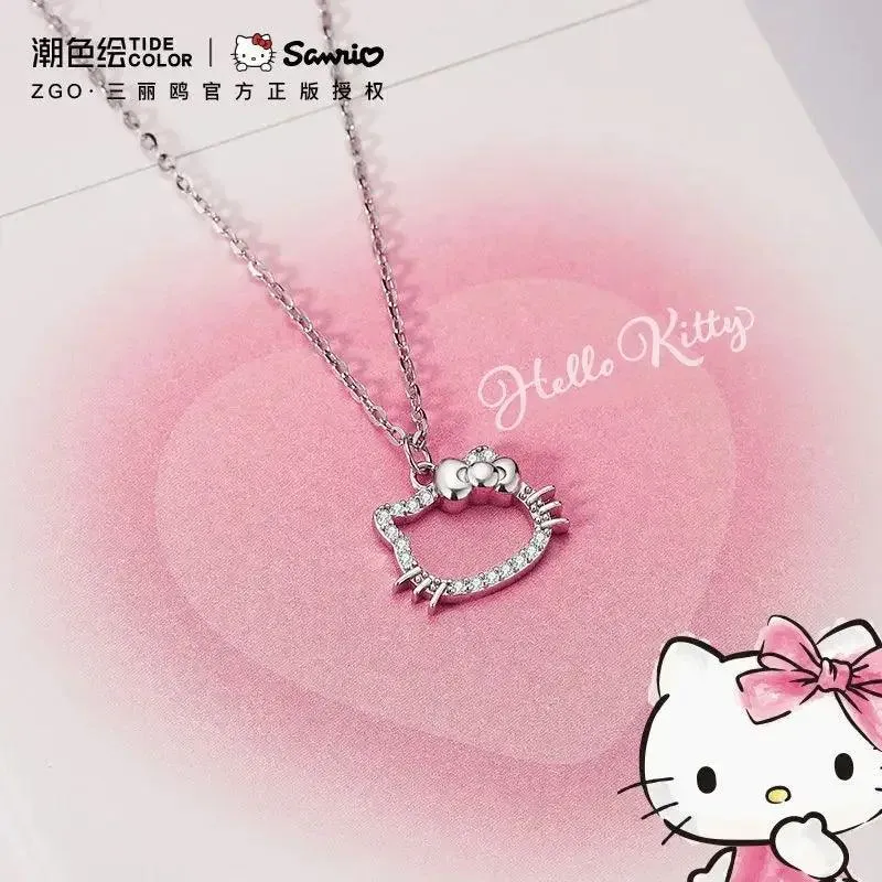 Hello Kitty Zircon Pendant: Sparkling Elegance & Whimsical Charm