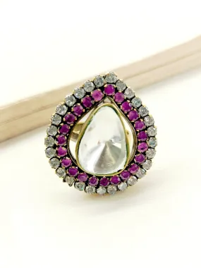 Himangini Ruby Victorian Finger Ring