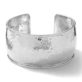 Ippolita Sterling Silver Classico Hammered Wide Flat Cuff Bracelet