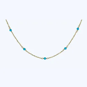 Italian Turquoise Bead Chain