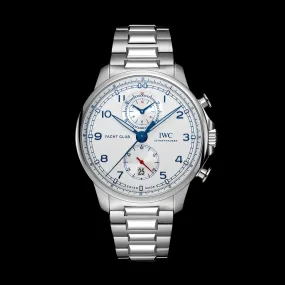 IWC Portugieser Yacht Club Chronograph Watch, 44.6mm White Dial, IW390702