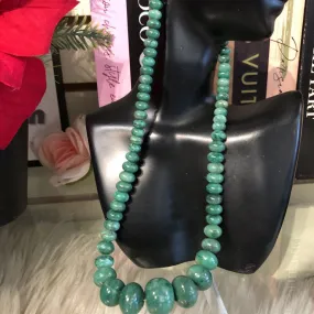 JADE 925 STERLING BEADED NECKLACE