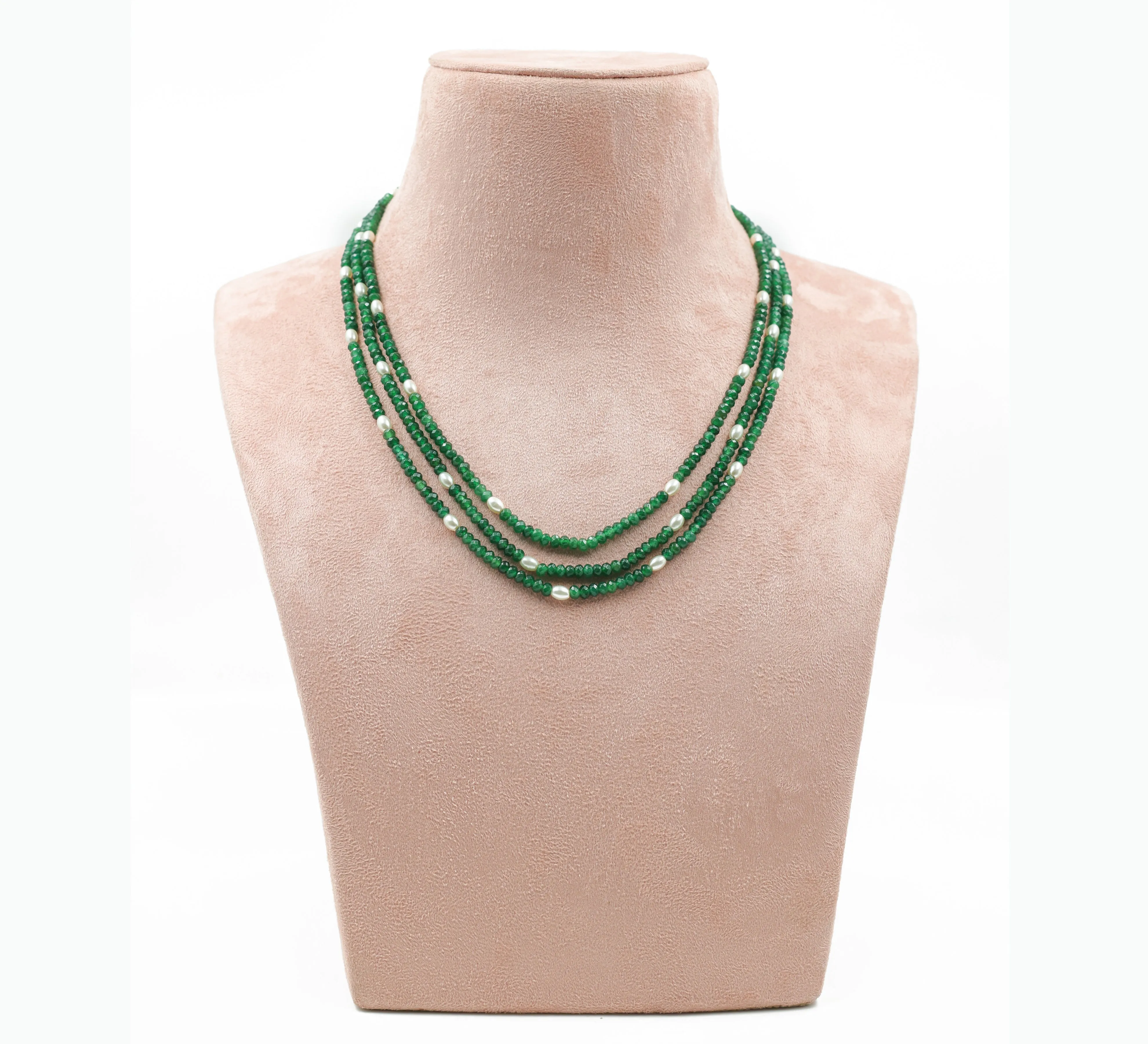 Jade Beads Mala Necklace