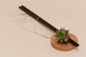 Jade Blossom Necklace (Forest Amethyst)