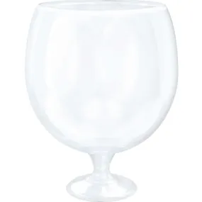 Jumbo Goblet Drinking Glass Clear Plastic 4L