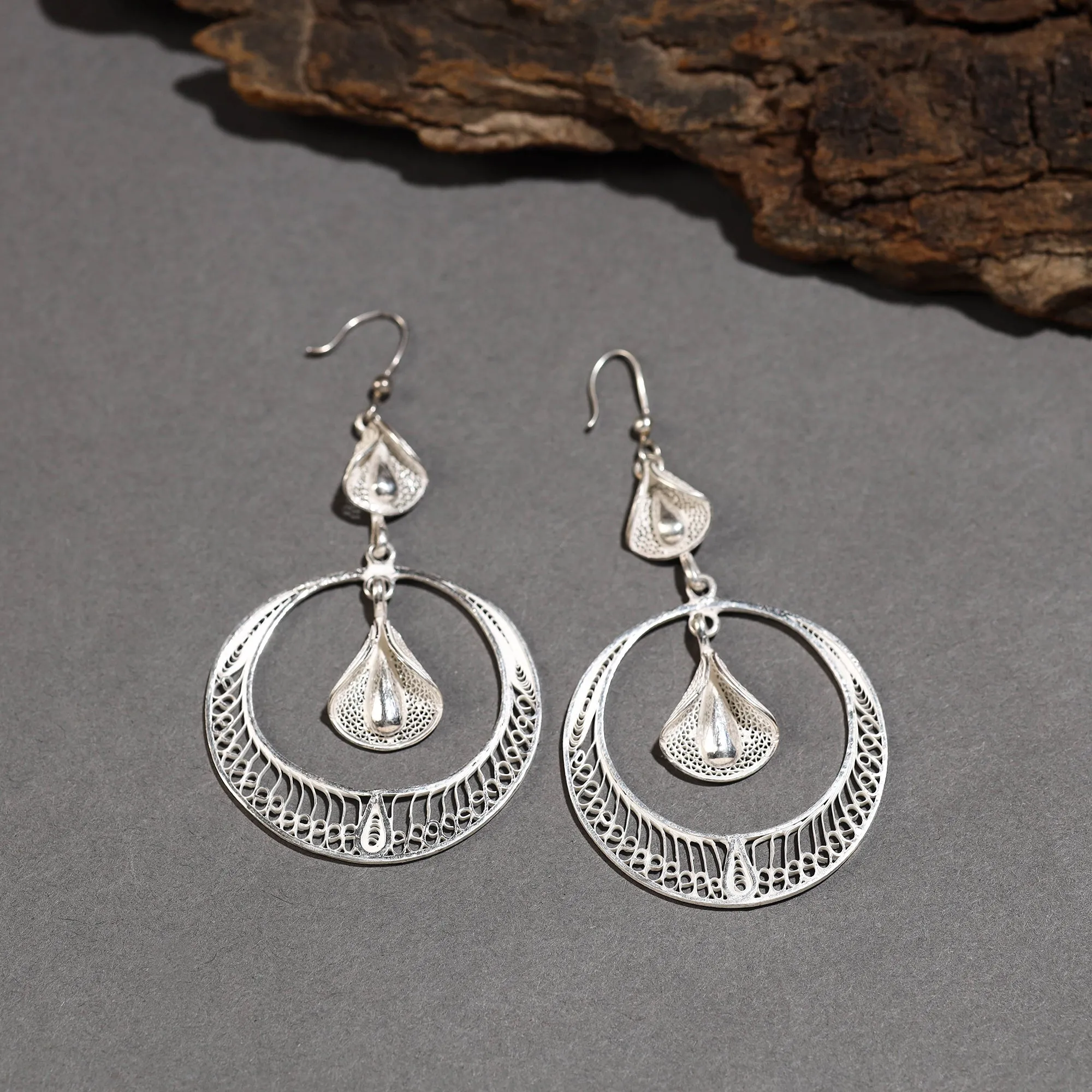 Kalinga Filigree Sterling Silver Earrings 01
