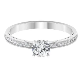 Lab Grown Diamond Solitaire Engagement Ring