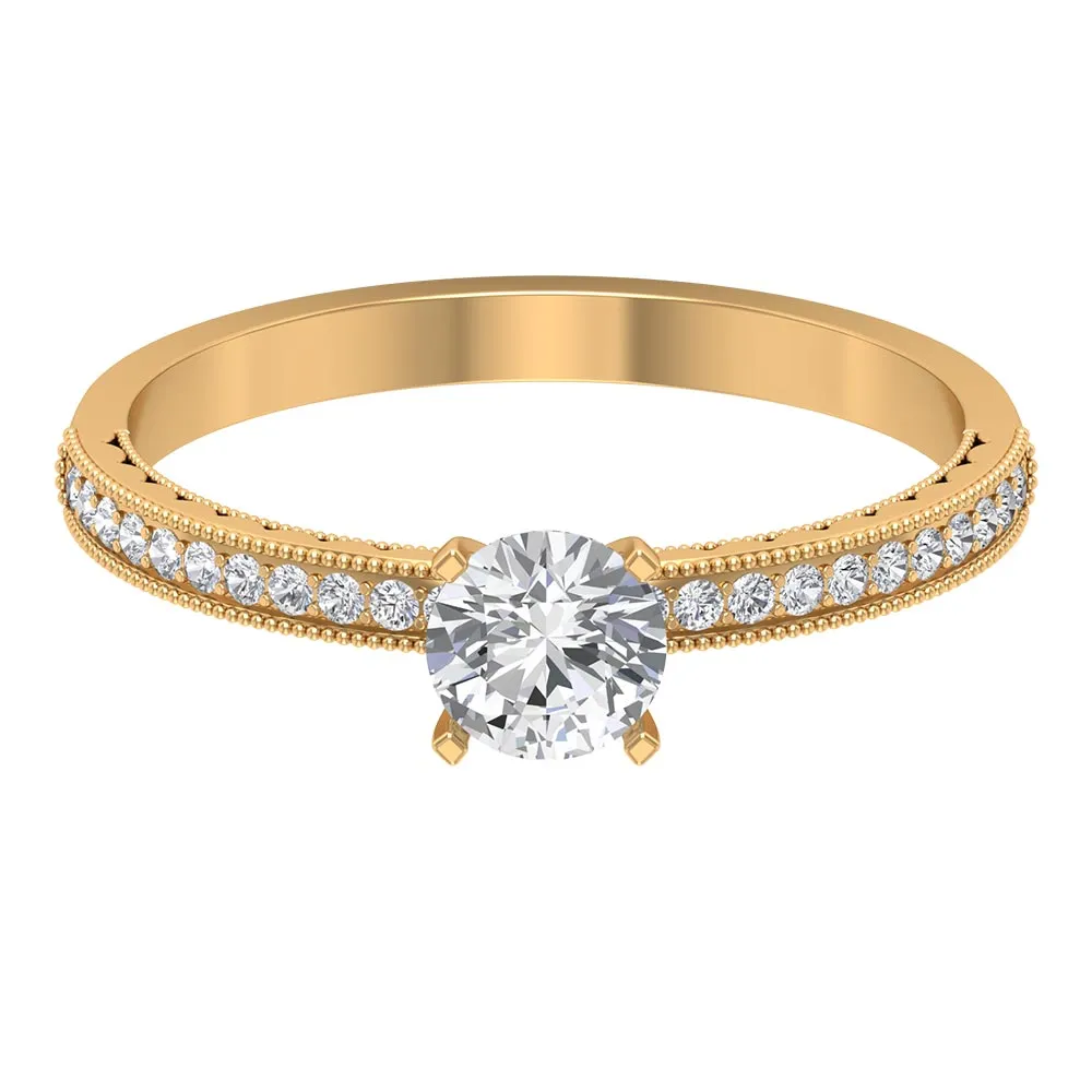 Lab Grown Diamond Solitaire Engagement Ring