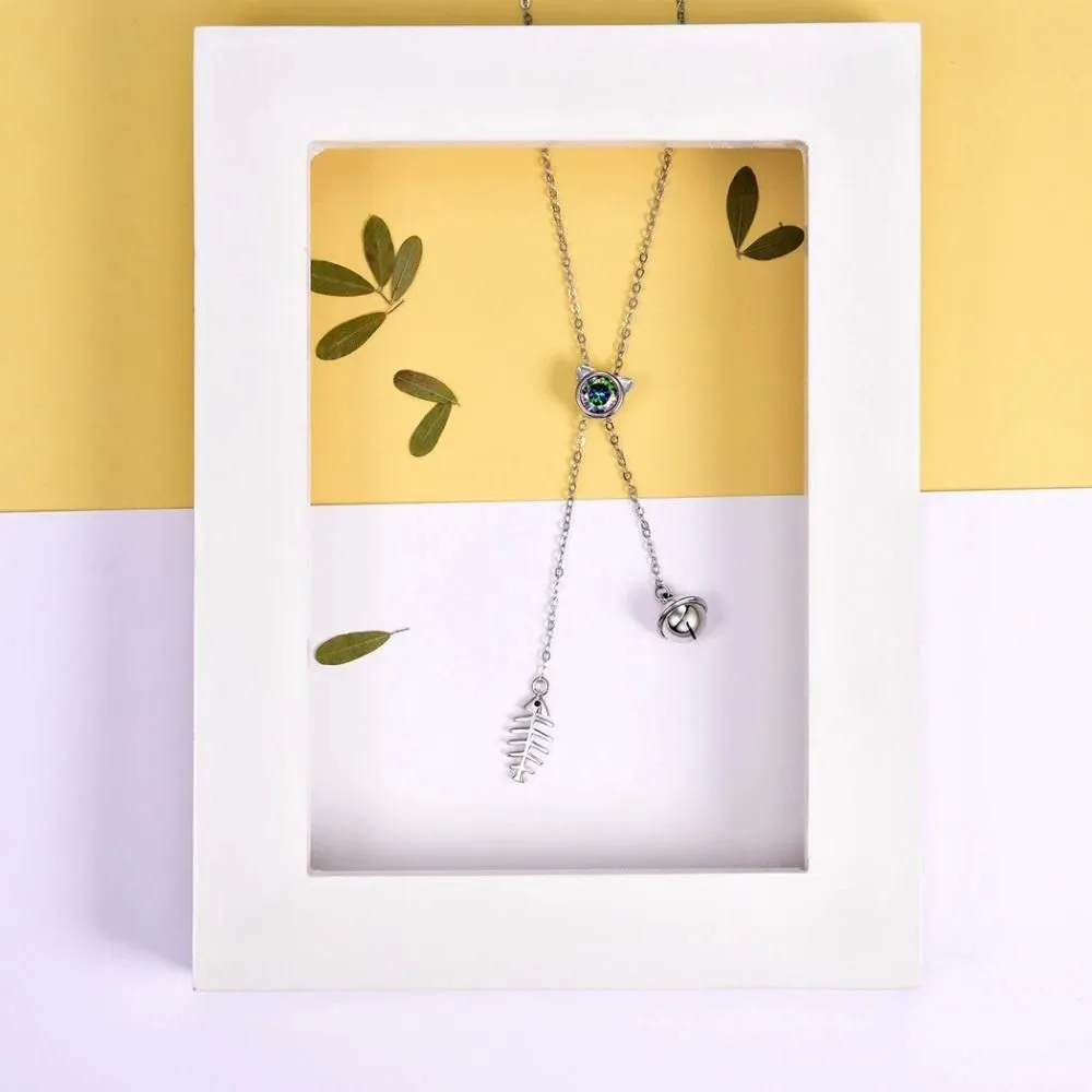 Lariat cat necklace