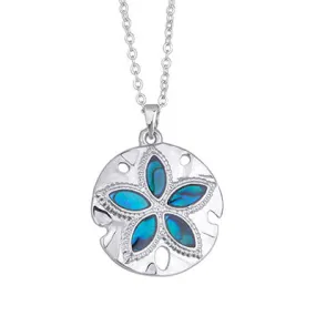 Lauren Spencer "Ocean Water Sand Dollar" Necklace