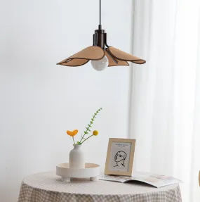 LED Japanese Simple Wood & Metal Pendant Light