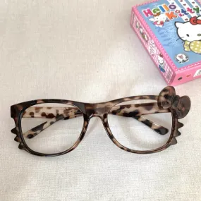 Leopard Print Kitty Glasses SK322