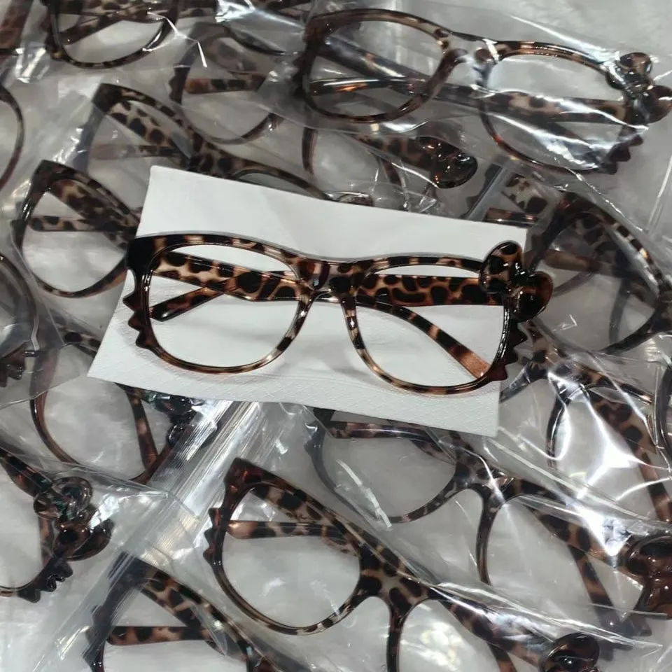 Leopard Print Kitty Glasses SK322