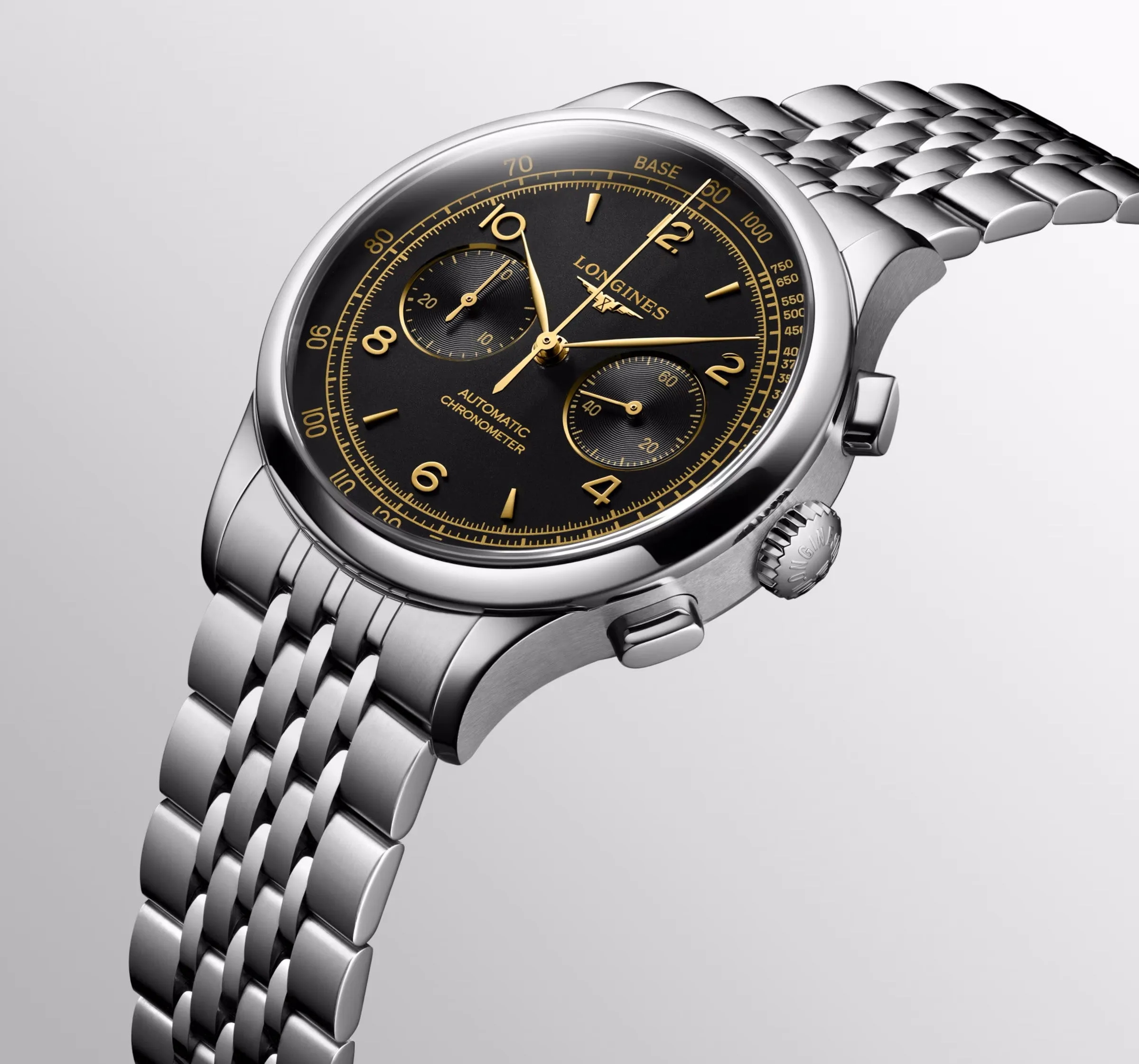 Longines Record 40mm Automatic Chronometer Chronograph L2.921.4.56.6