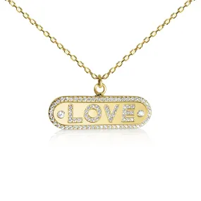 Love Letter Pendant in Gold or Silver