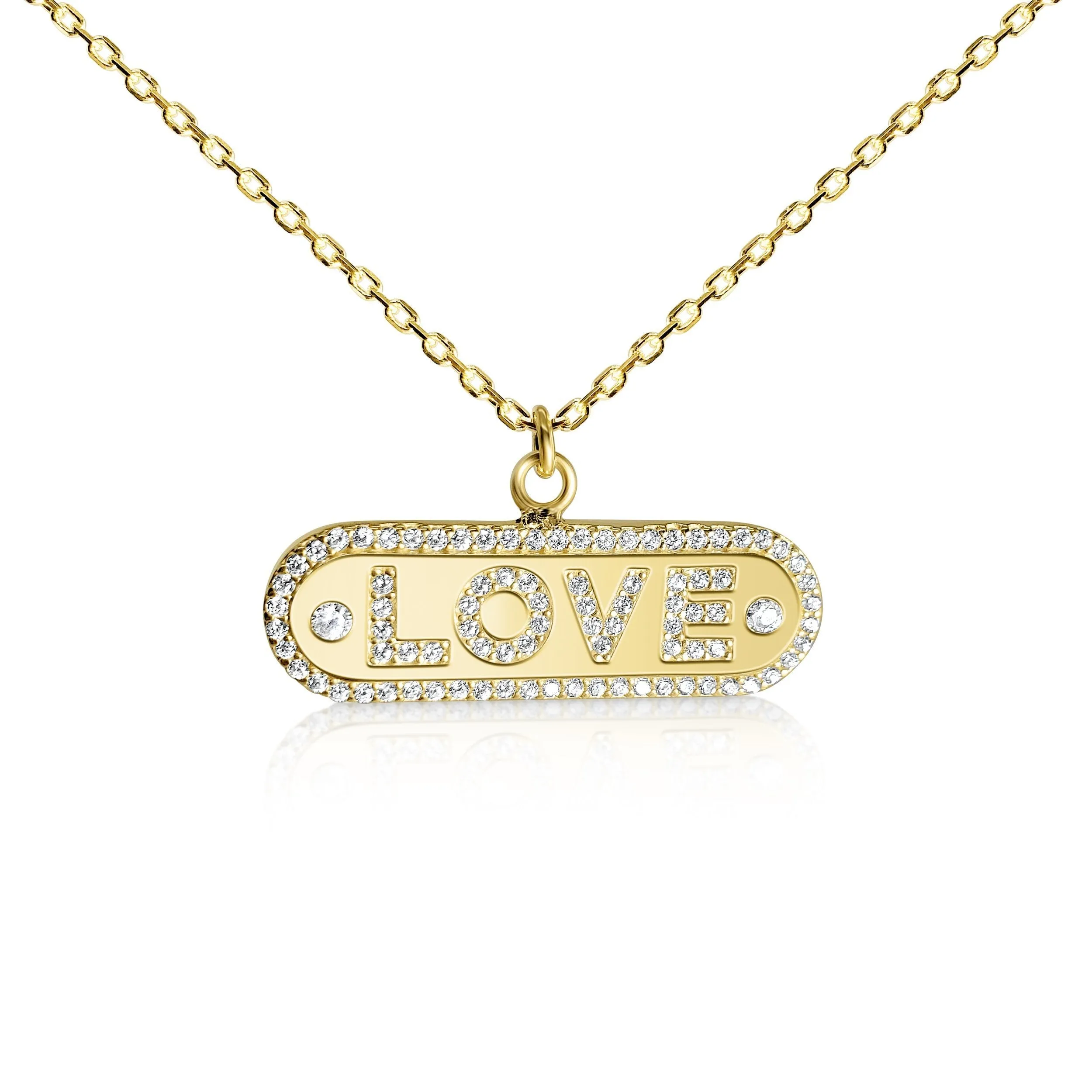 Love Letter Pendant in Gold or Silver