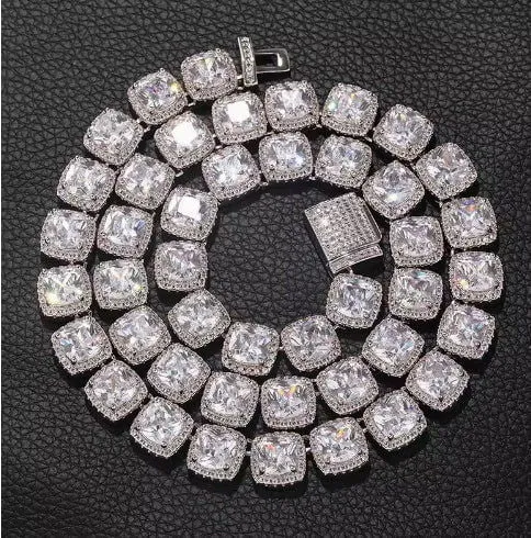 LovelyRLovely S925 Sterling Silver Hip Hop 8mm Necklace