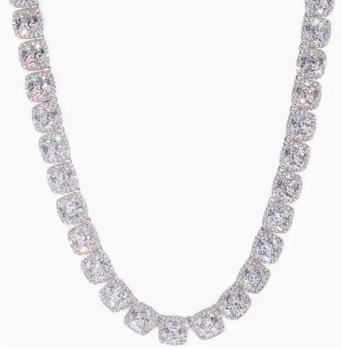 LovelyRLovely S925 Sterling Silver Hip Hop 8mm Necklace