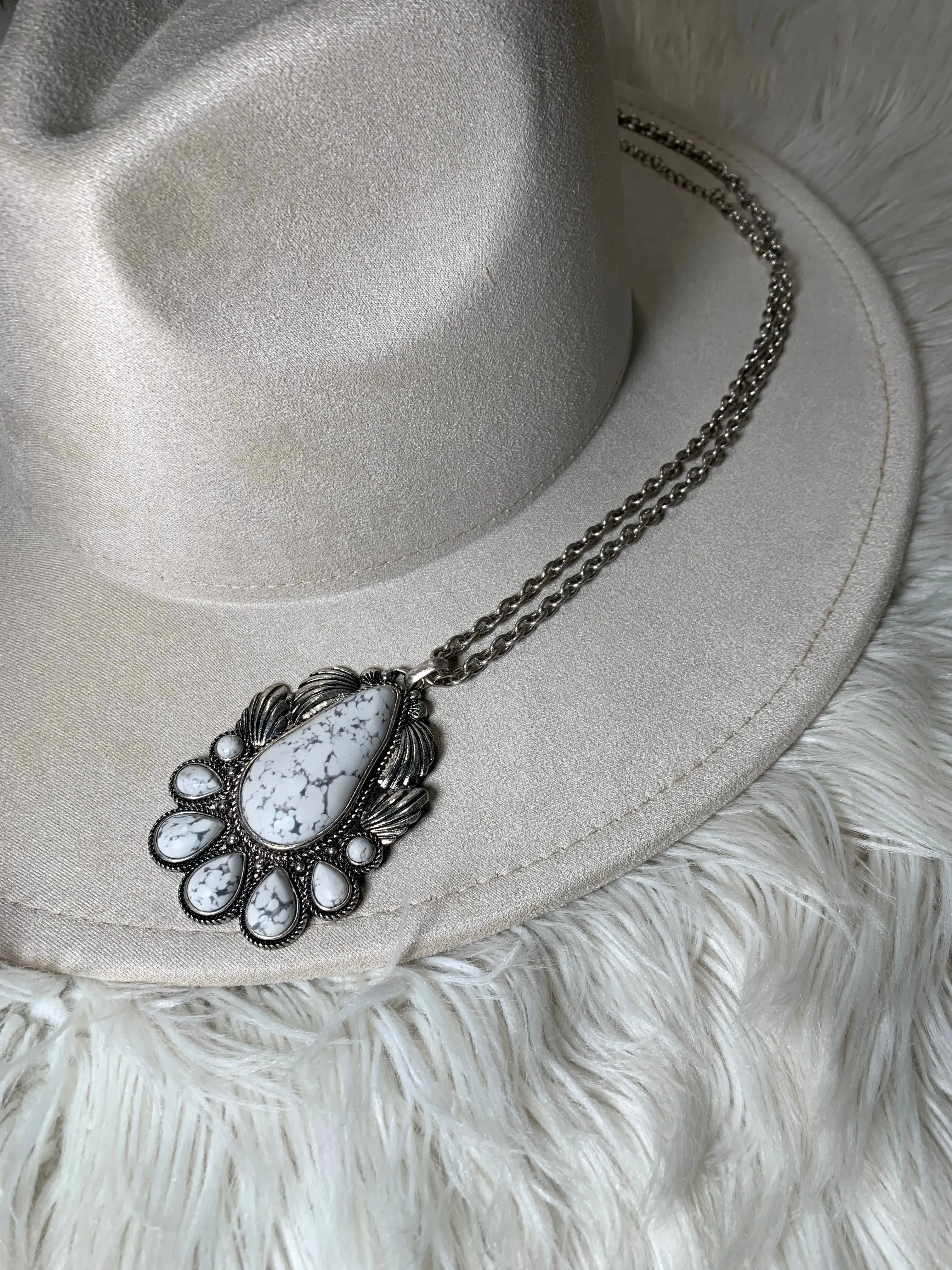 Marbled Stone Necklace