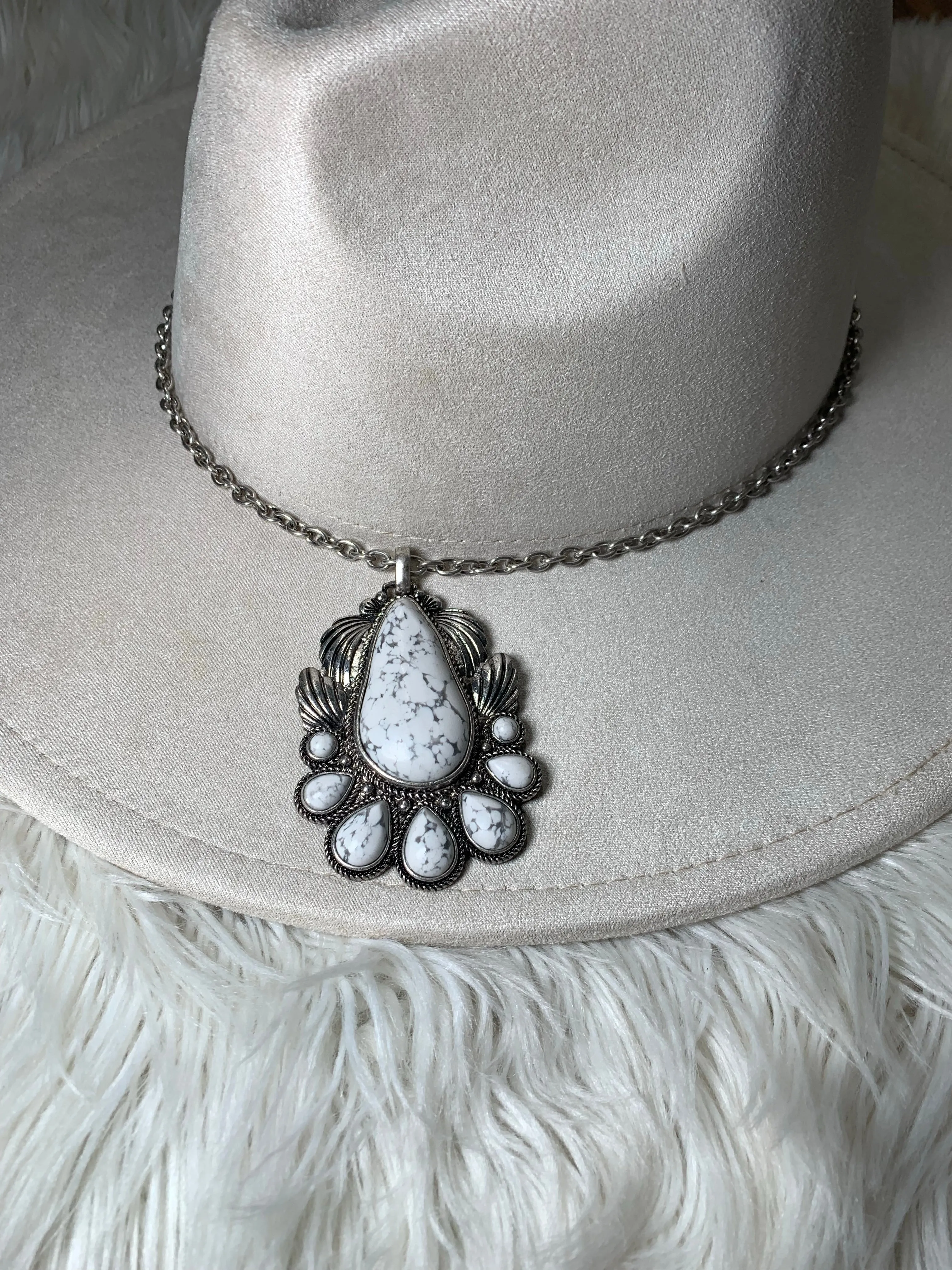 Marbled Stone Necklace