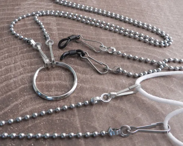 Mask & Eyeglass Leash 3mm Stainless Steel Ball Chain Leash Lanyard