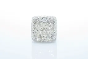 Men's Square/Cushion Pave Diamond Ring.