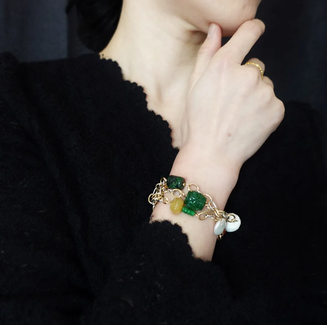 Metropolis Hermit Gem Station Necklace