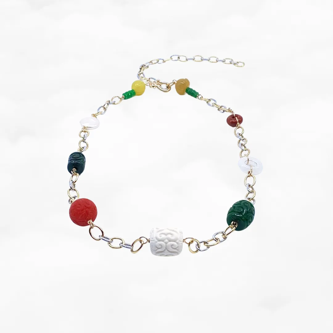 Metropolis Hermit Gem Station Necklace