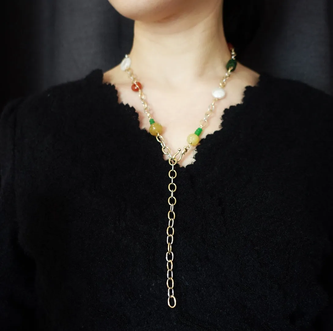 Metropolis Hermit Gem Station Necklace